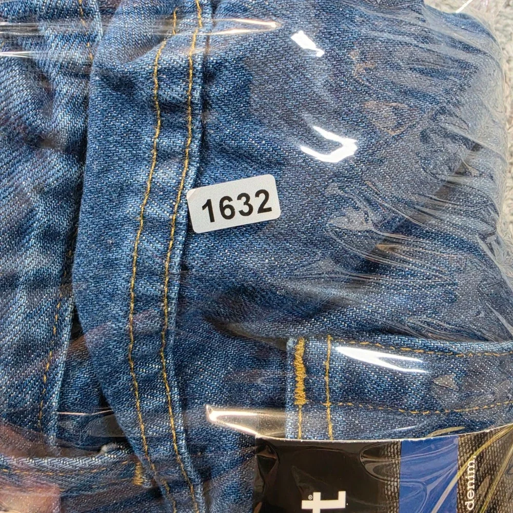NWT Carhartt Flannel Lined Relaxed Fit Jeans Mens 44x32 Dark Blue Straight B172